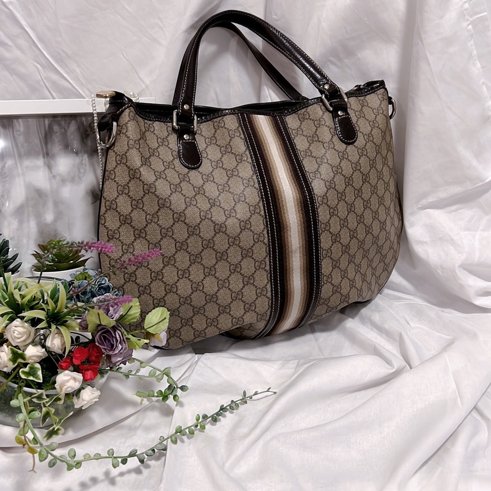 Gucci Gg Supreme Canvas Satchel